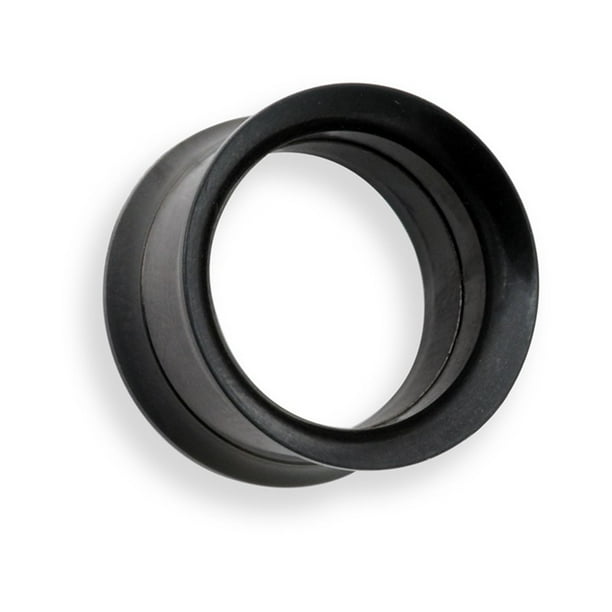 MsPiercing Black Stainless Steel Double Flare Tunnel,Gauge (Thickness