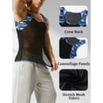 thumbnail image 6 of FEOYA Sleeveless Muscle Shirts Mens Camo Youth Workout Tank Top Vest Fitness Camouflage Undershirts Breathable Patchwork Vest T-Shirts Casual Activewear for Athletic Sport Gym Yoga L, 6 of 7