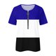 thumbnail image 4 of Blusa informal con cuello en V y manga corta con estampado de verano para mujer con estilo OAVQHLG3B Store  lin121212, 4 of 5