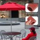 thumbnail image 1 of unbranded Soporte Base Parasol Con Cuña Marrón Repuesto Para Patio Estable, 1 of 8