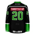 thumbnail image 3 of Mountain Dew Throttle Up Black Hockey Jersey (Adult 5XL), 3 of 5