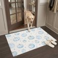 thumbnail image 2 of Entryway Rug 2'x3', Blue Pumpkin Fall Kitchen Runner Rugs Non-Slip Carpet Mats, Polka Dot Watercolor Thanksgiving Bedside Rugs Runners Washable Floor Carpet for Bathroom Laundry Room, 2 of 8