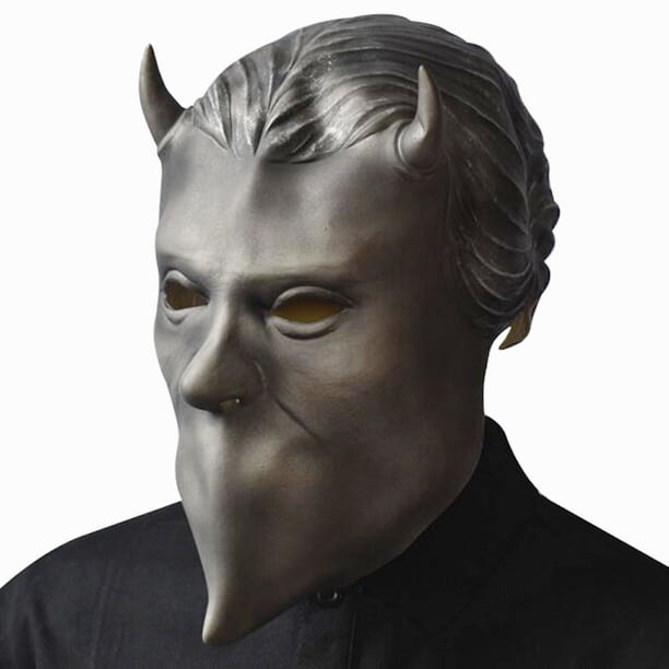 Disfraz de carnaval de Halloween, máscara de látex, cadáver de caníbal