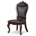thumbnail image 4 of Furniture of America Alernit Traditional Nailhead Trim Dining Chairs, Dark Cherry (Set of 2), 4 of 12