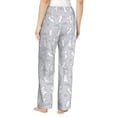 thumbnail image 3 of Naloa Fun Rabbit Print Women’s Ultra-Soft Comfy Pajama Lounge Pants with Pockets & Drawstring, 3 of 8
