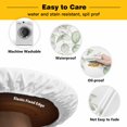 thumbnail image 3 of Elastic Fitted Round Tablecloth, Eucalyptus Leaves Waterproof Stretch Table Cover for 36"-44" Tables, Summer Country Leaves Natural Plants Washable Outdoor Tablecloths for Patio, Picnic, Camping, 3 of 9