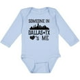 thumbnail image 3 of Inktastic Dallas Texas Someone Loves Me Boys or Girls Long Sleeve Baby Bodysuit, 3 of 5