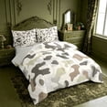 thumbnail image 2 of meiyoeat Rustic Camouflage 7-Piece King Bedding For Kids,Retro Farmhouse Camouflage Hunting King Bed in a Bag For Men,Light Gray Reversible, 2 of 7