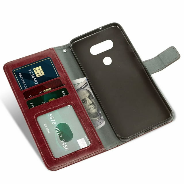 Mobile Phone Cover for Lg G5, Cover Premium Pu Leather Tpu Flip Cover Magnetic Closure Card Compartment Stand Function Wallet with Lanyard Protective Cover
