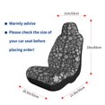 thumbnail image 5 of Yiaed simple white Snowflake Print Car Seat Covers,Universal Auto Seats Protector Fits for Car,SUV Sedan,Truck,Automotive Seat Covers & Accessories-1, 5 of 9