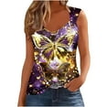thumbnail image 2 of Giftesty Tank Tops for Women Fashionable Sleeveless Casual Printing Metal Round Neck Shirts Blouses Tops Tank, 2 of 5