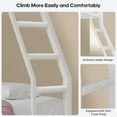 thumbnail image 6 of Afuhokles Bunk Bed Twin Over Twin with 4 Storage Drawers and Shelves, Charging Station, Metal Loft Bed with LED Light, White, 6 of 8