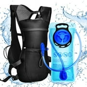 Outdoor Sports Large-capacity Hydration Pack Backpack with 2L Water Bladder for Hiking, Running, Cycling, Camping, Black