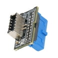 thumbnail image 2 of Adaptador de extensión de 20 pines ANGGREK Tipo E a USB 30 Cabeza macho, 2 of 8