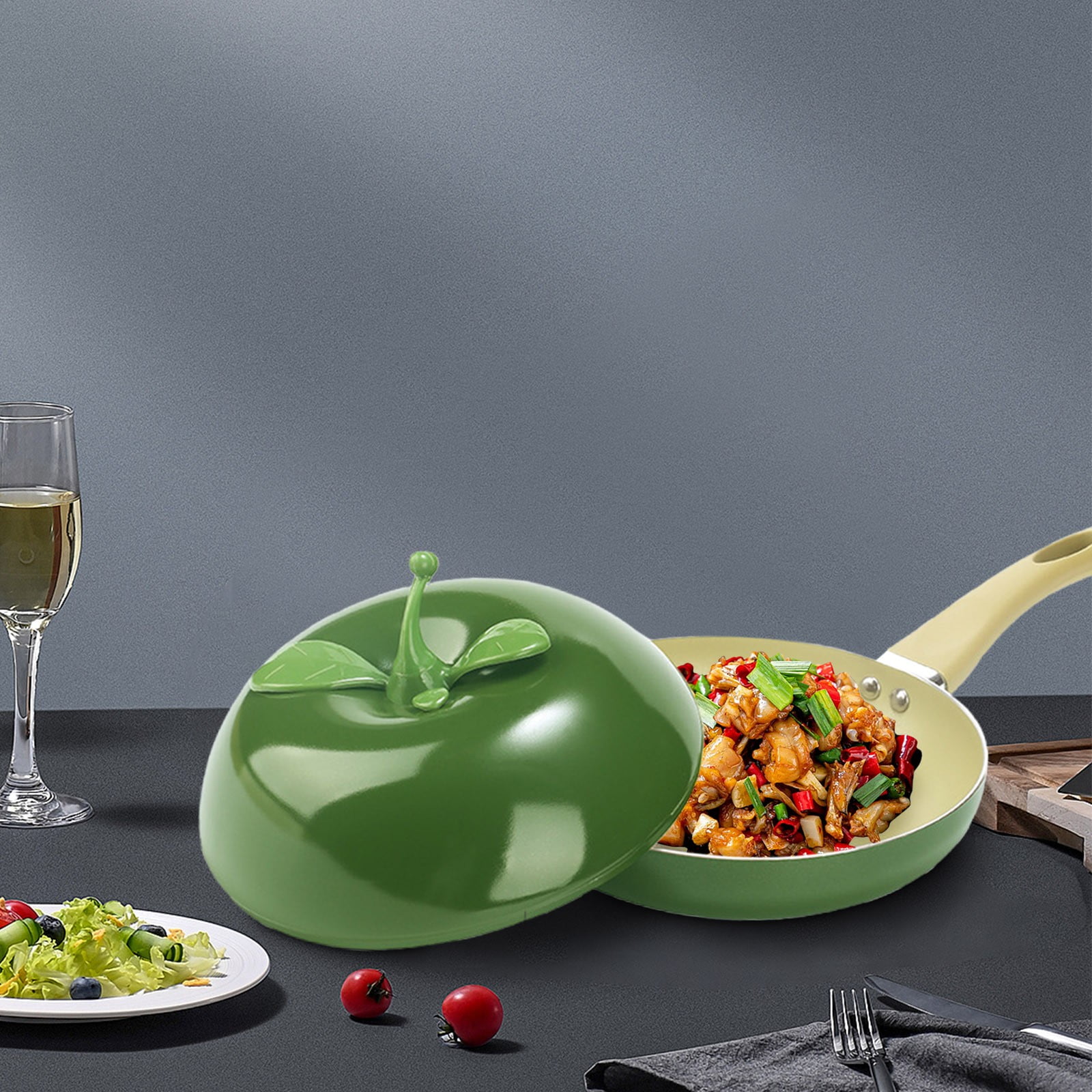 Kitchen Fine Nonstick Frying Pan-8/10/12 Inch Aluminum Nonstick Cookware Set,PFOA-Free Dishwasher Safe Skillet for Home Cooking,Oven Safe to 450°F