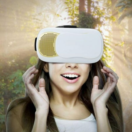 Head-Mount Virtual Reality 3D VR Glasses Headset with Remnote Controller