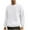 White, variant on Ziynglg Tops for Men Solid Color Long Sleeved Round Neck Pullover Hoodie Top Men's Clothes