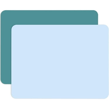 2 Pack Silicone Mat for Crafts, 15.7" x 11.8" Large Silicone Sheet, Multi Purpose Heat Resistant Mats for Epoxy Resin, Jewelry Casting, Painting, Countertop Desk, Placemat, Black Green & Blue