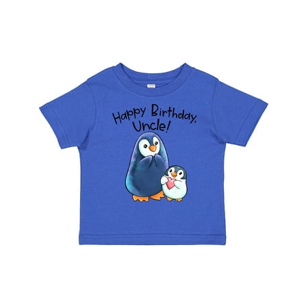 

Inktastic Happy Birthday Uncle!- Cute Penguins Gift Toddler Boy or Toddler Girl T-Shirt
