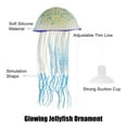 thumbnail image 3 of Unique Bargains Aquarium Jellyfish Glow Decor Fish Tank Fluorescent Jellyfish Ornaments Blue 3.2"x5.9" with Suction Cup, 3 of 6