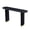 black, variant on Modern Narrow Entryway Table 59.1 Inch with Unique Stainless Steel Legs