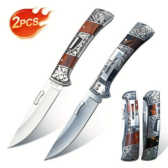 3.6-Inch Sharp Folding Pocket Knife – EDC Tool with Clip (Red/Black), Multi-Purpose Portable Tool