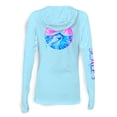 thumbnail image 6 of SCALES Tide Dye Flyer Womens Hooded Performance Shirt White, XLarge Hoodie, 6 of 7