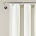 thumbnail image 6 of Lush Decor Rosalie Solid Cotton Blend Shower Curtain, 72x72, Blue, Single, 6 of 11