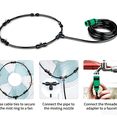 thumbnail image 5 of Outdoor Misting Fan Kit, Portable Misting Fan, Outdoor Fan for Patio, Fan Misters for Cooling Outdoor, 16 Inch Diameter 5-Nozzle Water Mist Cooling Set Includes 1 Seal Gasket, 5, 5 of 8
