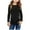 Black, variant on uikmnh Long Sleeve Shirts Kids Girls Casual Tunic Tops Knot Front Button Long Sleeve Casual Loose Blouse T-Shirt Tee Size:12-13 Years