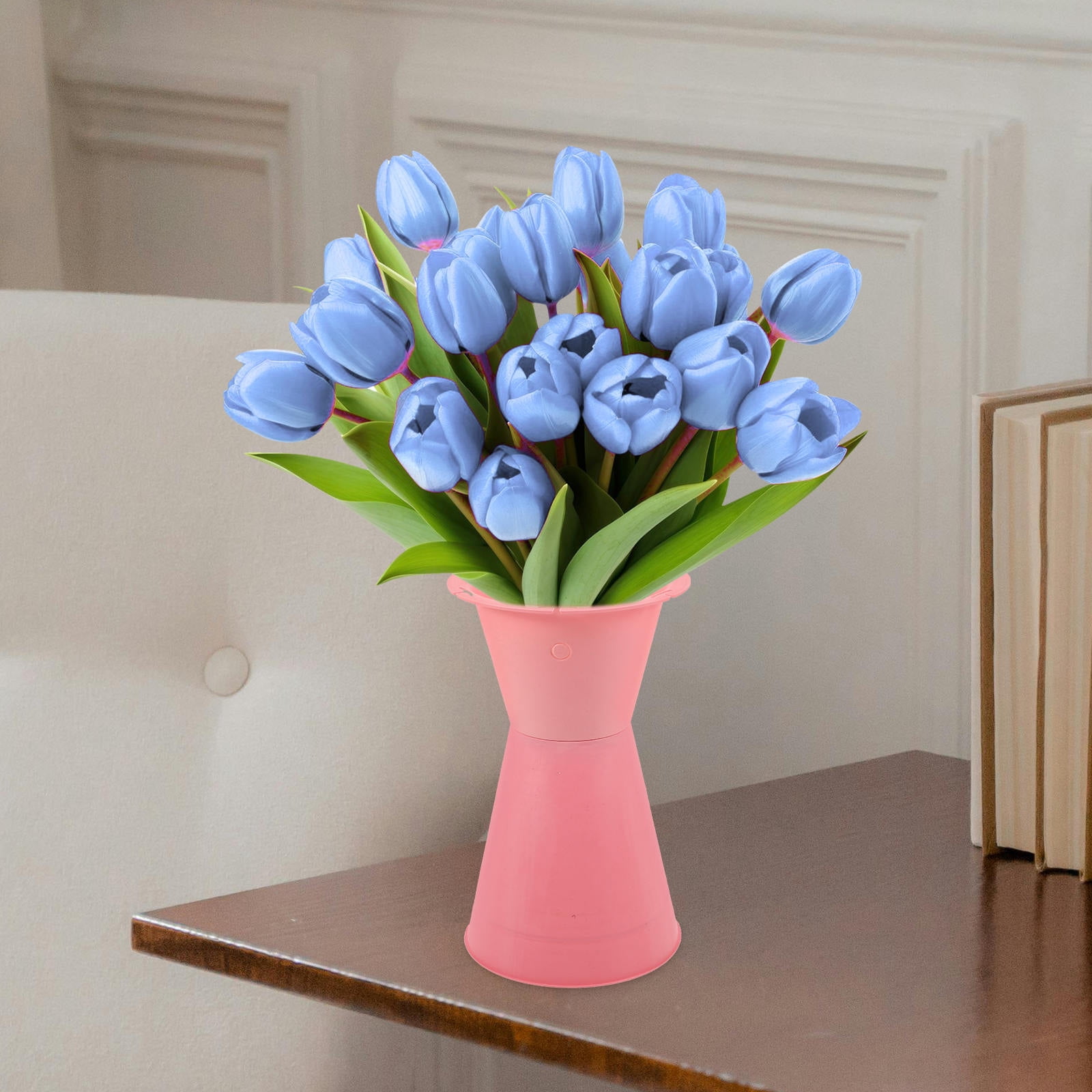 Masteelf  10 Pcs Decoration Wedding Compact Flower Holder Pink Bouquet