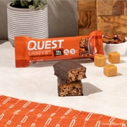 Quest Crispy Hero Protein Bars, Low Carb, Keto Friendly, Chocolate Caramel Pecan, 4 Count