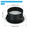 thumbnail image 2 of Unique Bargains Évent d'Air Rond 5 Pouces 2 Pcs Diffuseur de Plafond Réglable Couverture de Gril ABS Persienne Évent Blanc, 2 of 5