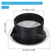 thumbnail image 2 of Uxcell 5 Inch Round Air Vent 2pcs Adjustable Ceiling Diffuser Grill Cover ABS Louver Soffit Vent White, 2 of 5