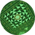 thumbnail image 1 of Ahgly Company Indoor Square Patterned Deep Emerald Green Area Rugs, 3' Square, 1 of 6