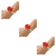 thumbnail image 1 of relayinert Réaliste Demoiselle d'Honneur Poignet Fleur pour Ensemble de Mariage Rouge Vif 7 * 7 3Set, 1 of 6