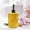 Yellow, variant on Deeceymbur Glass Soap Dispenser Wave Shape Liquid Pump Hand Soap Shampoo Body Wash Refillable Leakproof Decorative Bathroom Home Hotel Vanity Counter