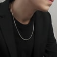thumbnail image 3 of Hyasfey Titanium Steel Snake Bone Chain Necklace Women Men Collarbone Necklace Black Tops Fashion Accessories, 3 of 7