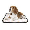 thumbnail image 2 of PKQWTM Gold Glittering Heart Confetti Striped Pattern Pet Dog Cat Bed Pee Pads Mat Cushion Potty Dogsblankets Crate Bed Kennel 14x18 inch, 2 of 3