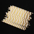 thumbnail image 2 of 25 pajitas doradas brillantes con estampado para bodas, despedidas de soltera y baby shower., 2 of 9