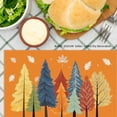 thumbnail image 3 of JOOCAR Autumn Forest Colorful Trees Linen Table Mats Set of 4 for Home Kitchen Table Decor 12x18 inch, 3 of 5