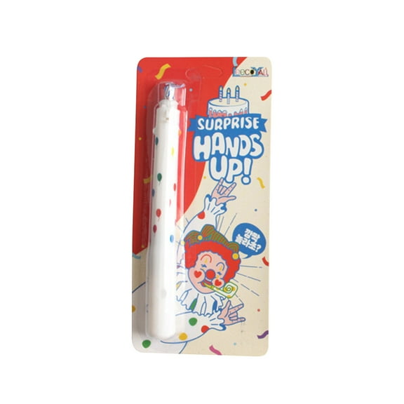 Lilixerw Birthday Candles Cake Toppers,Incredible Pop Up Surprise Banner Candle Circus Carnival Theme Clown Candles,for Birthday Party,April Fools Day Party