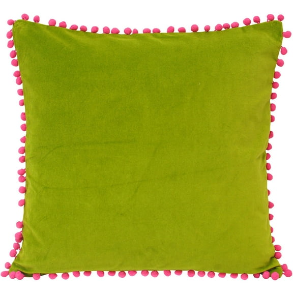 Riva Home Velvet Pompom Cushion Cover