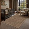 thumbnail image 2 of BERTHMEER 3'x5' Small Area Rugs for Living Room Bedroom Dining Room Entryway Entrance Oriental Floral Vintage Farmhouse Machine Washable Non-slip Traditional Distressed Throw Rugs, Brown, 2 of 4