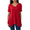Red, variant on Gleelaud Womens Solid Color Crew Neck Tunic Tops Short Sleeve Casual irregular hem Flowy T Shirts Navy Blue