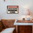 thumbnail image 2 of Drinking Zone Placa Metal Vintage Con Letras Rectangulares para Pared (30 X 20 Cm), 2 of 9