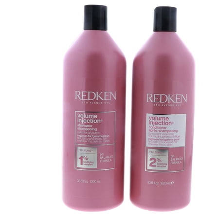 Redken Volume Injection Shampoo & Conditioner for All Hair Types 33.8 oz