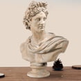 thumbnail image 3 of Benjara 13.5" Modern Marmag Antiquely Composed Placidia Bust Statue in Brown, 3 of 7