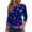 Sky Blue,#029, variant on Halloween Shirts for Women Plus Size Horror 3/4 Sleeve Pullover Funny Halloween Ghost Pumpkin Printed T Shirts Spooky Crew Neck Tops Three Quarter Length Blouse,3XL