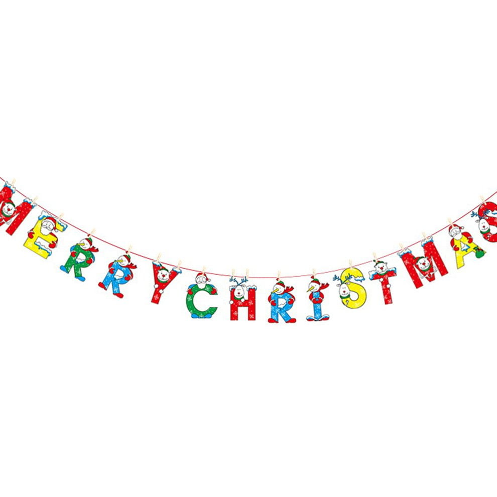 NEW Christmas Decoration Supplies Cartoon Flag Bunting Holiday Scene Layout Christmas Paper Hanging Flag | Walmart Canada NEW Christmas Decoration Supplies Cartoon Flag Bunting Holiday Scene Layout Christmas Paper Hanging Flag | Walmart Canada